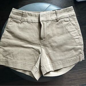 Ricki's Tan Tailored Bermuda Shorts Cotton Blend